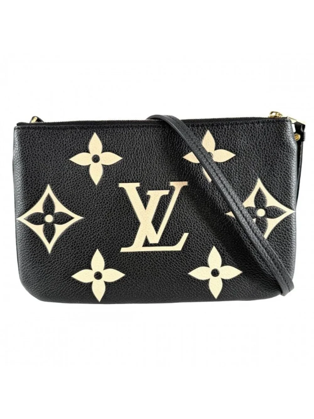 Louis Vuitton © Crossbody Black Beige Gold